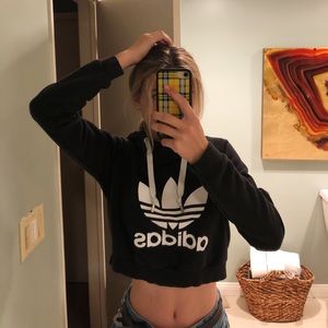 Adidas Cropped Hoodie